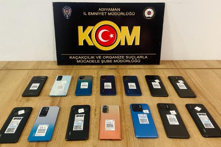 Adıyaman'da kaçak cep telefonları ele geçirildi