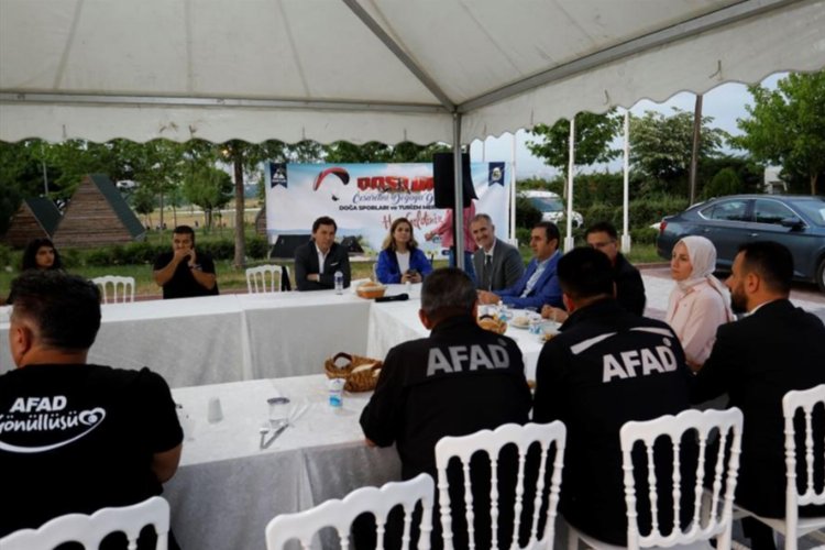 AFAD gönüllüsü sporcular Bursa İnegöl'de ağırlanıyro