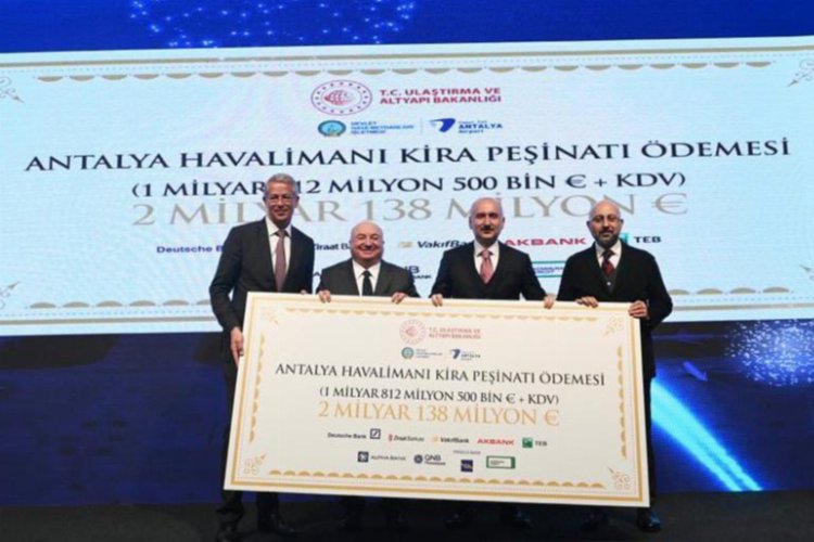 Antalya Havalimanı için peşinat ödendi