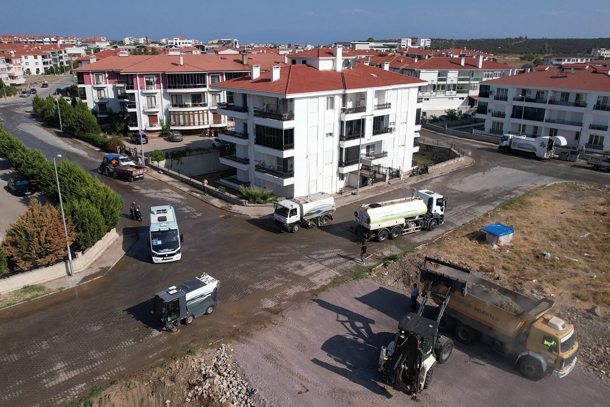 Ayvalık'ta bölgesel detaylı temizlik