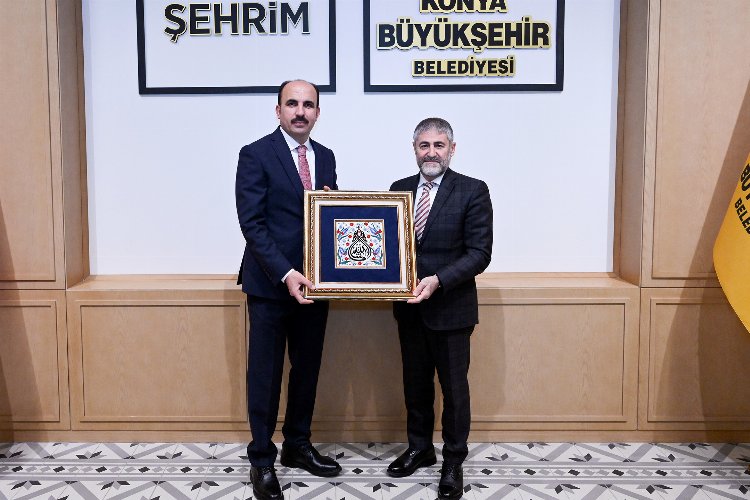 Bakan Nebati'den Konya'da Başkan Altay'a ziyaret