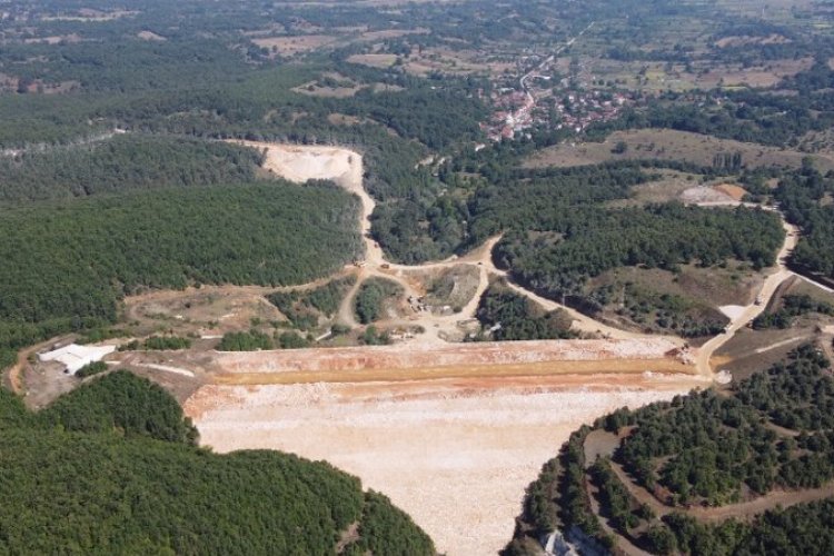 Bilecik Pazaryeri'nde Dereköy Barajı Aralık'ta su tutmaya hazır