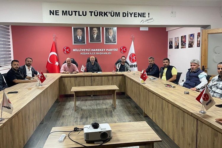 Burak İşçimen’den MHP Keşan'a ziyaret