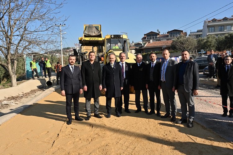 Bursa Gemlik Umurbey Celal Bayar Caddesi yenileniyor