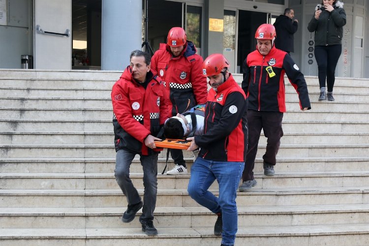 Bursa Gürsu'da gerçeği aratmayan tatbikat