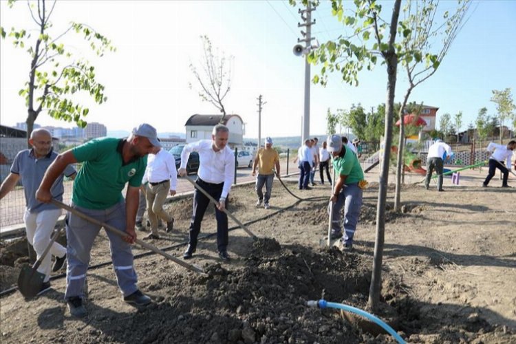 Bursa İnegöl’de 600'ncü fidan 15 Temmuz şehitlerine dikildi