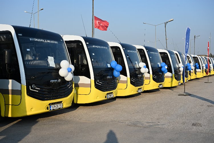 Bursa'nın ulaşım filosuna 56 otobüs daha