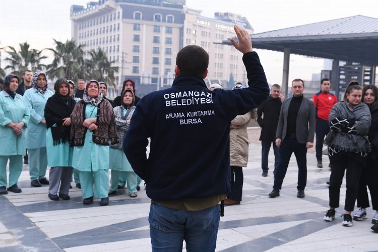 Bursa Osmangazi’de deprem ve yangın tatbikatı yapıldı