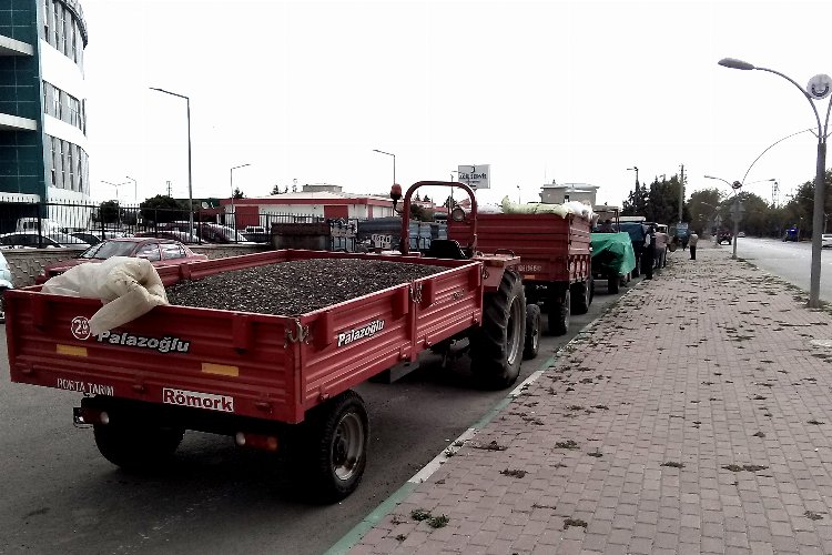 Bursa Yenişehir'de 'yağlı ayçekirdeği' için kuyruklar oluştu