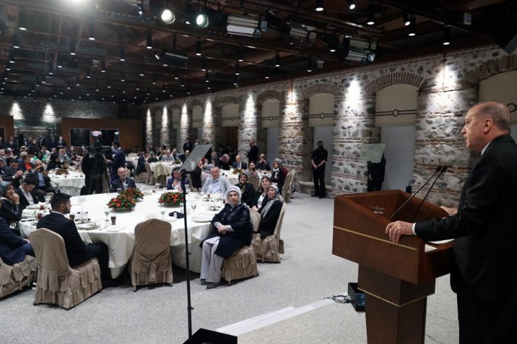 Cumhurbaşkanı Erdoğan, iftarda şehit aileleriyle buluştu