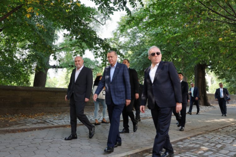 Cumhurbaşkanı Erdoğan, Central Park’ta 'huzur' turunda