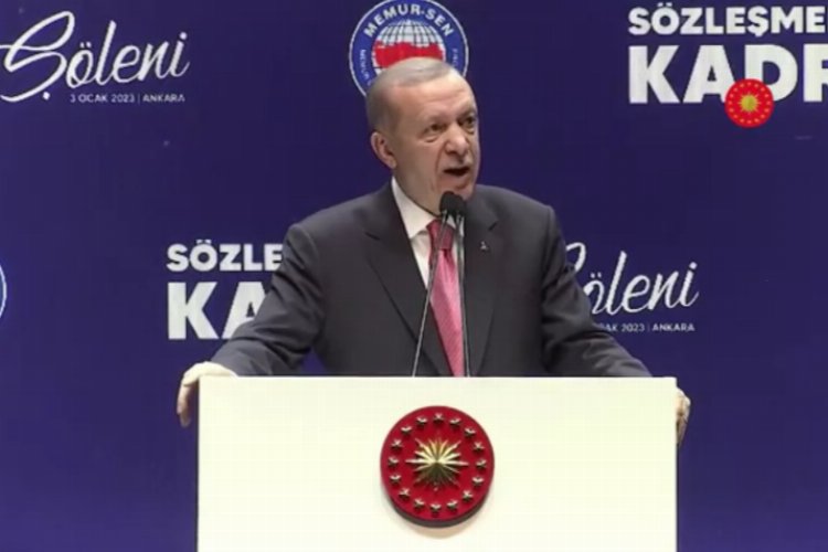 Cumhurbaşkanı Erdoğan zam oranını 'kadro şöleni'nde açıkladı