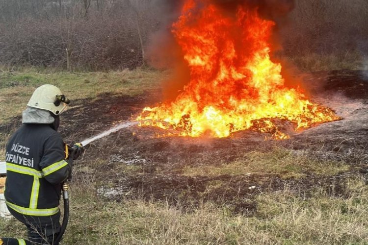 Düzce İtfaiyesi'nden 'anız' uyarısı