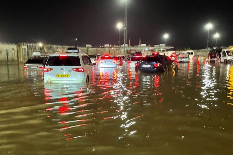 Edirne Kapıkule'deki su baskının ardından temizlik sürüyor