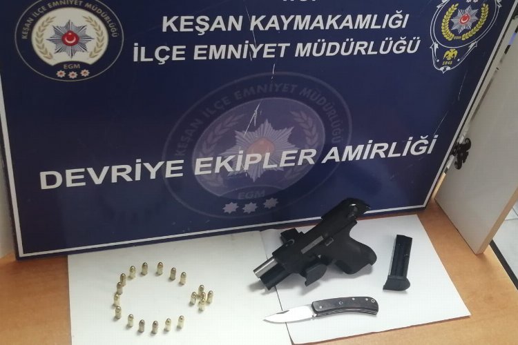 Edirne Keşan'da silahla yaralama olayının zanlısı tutuklandı