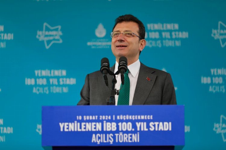 Ekrem İmamoğlu İBB 100. yıl stadı açılışında konuştu