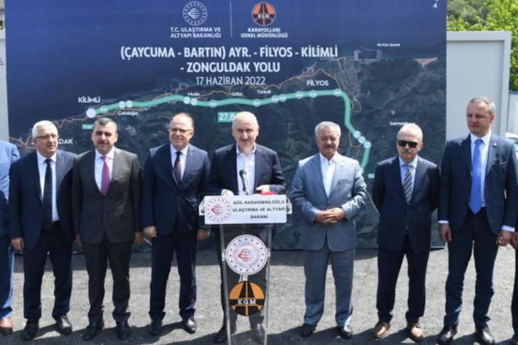 Filyos-Çatalağzı Yolu'nun 2024 yılında hizmete alınıyor