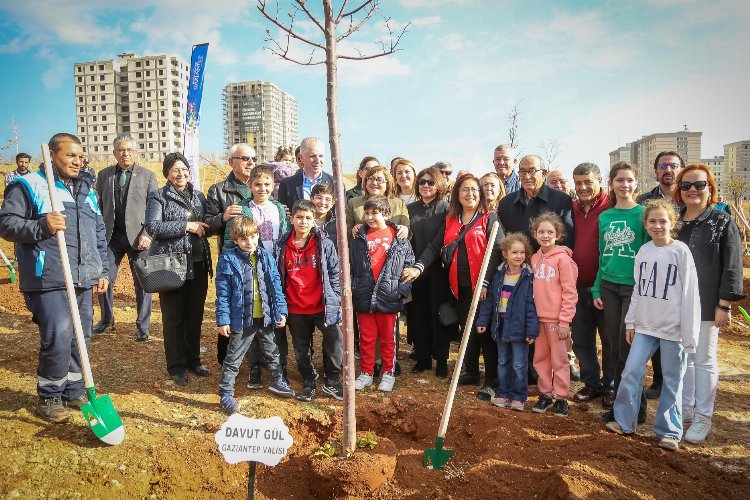 Gaziantep'te 5 bin metrekarelik alan ağaçlandırıldı