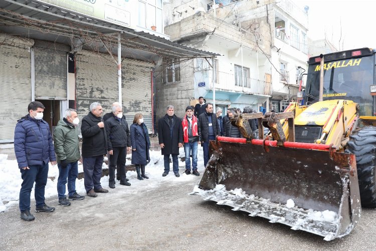 Gaziantep'te kar temizliği