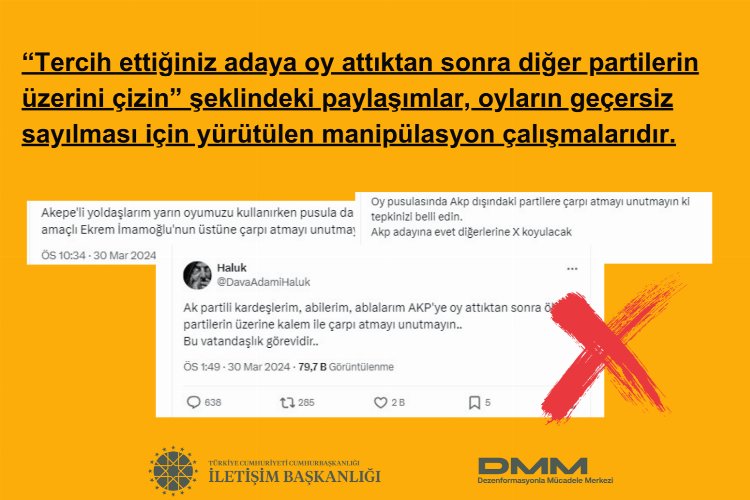 İletişim'den 'oy manipülasyonu'na karşı uyarı!