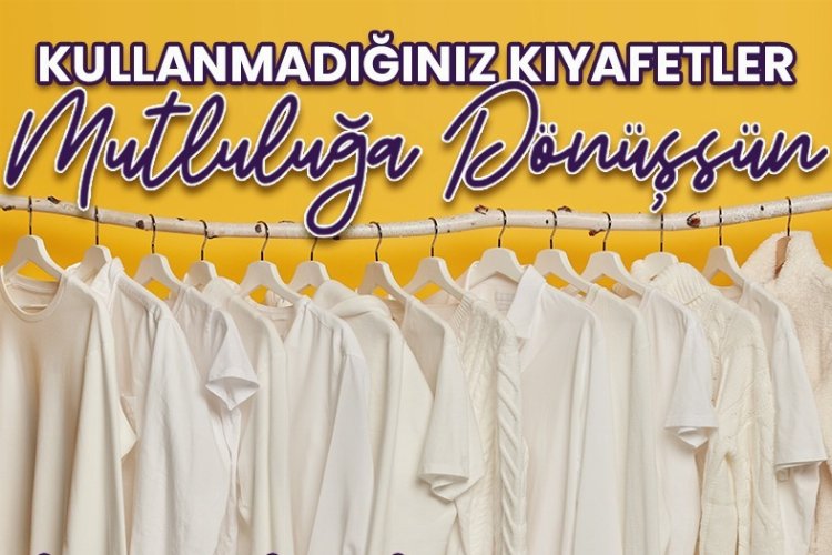 İzmit'te kıyafet bağışı dayanışması