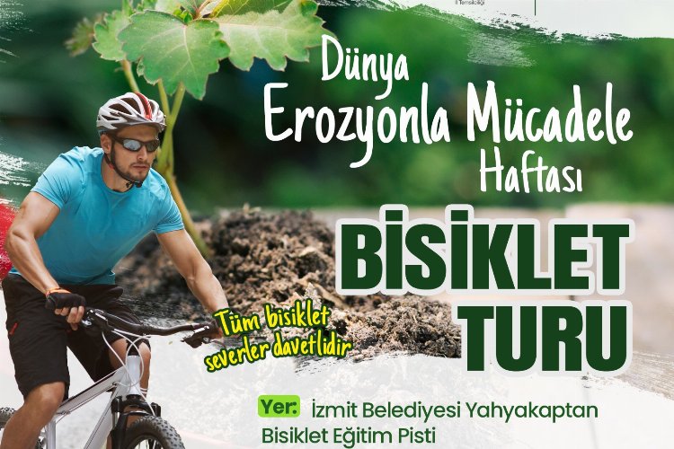 İzmit'te pedallar erozyonla mücadeleye çevrilecek