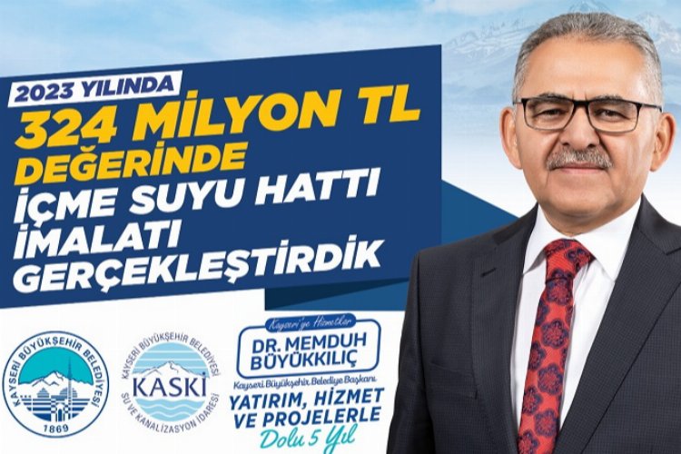 KASKİ’den daha kaliteli içme suyu için 324 milyon 943 bin TL’lik yatırım