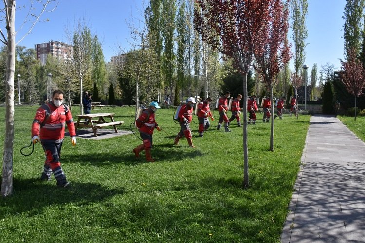 Kayseri Kocasinan Belediyesi'nden haşere ile mücadele