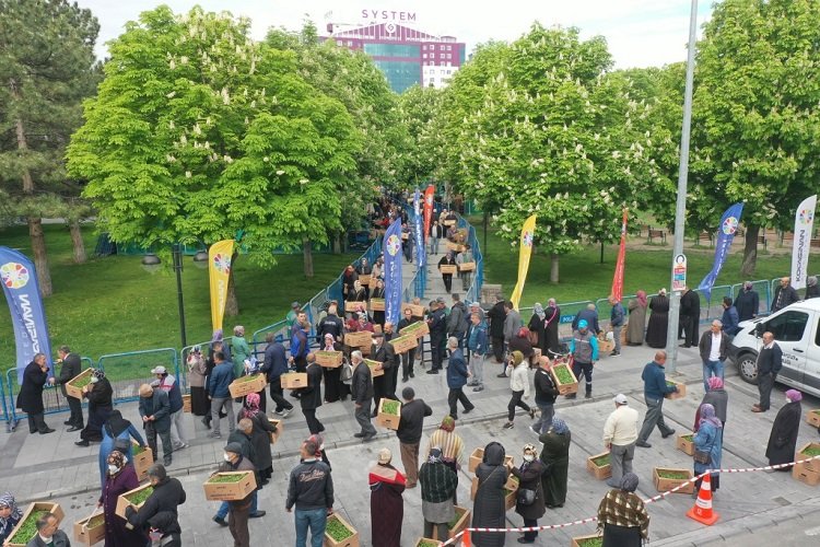 Kayseri Kocasinan'da 'organik' dağıtım