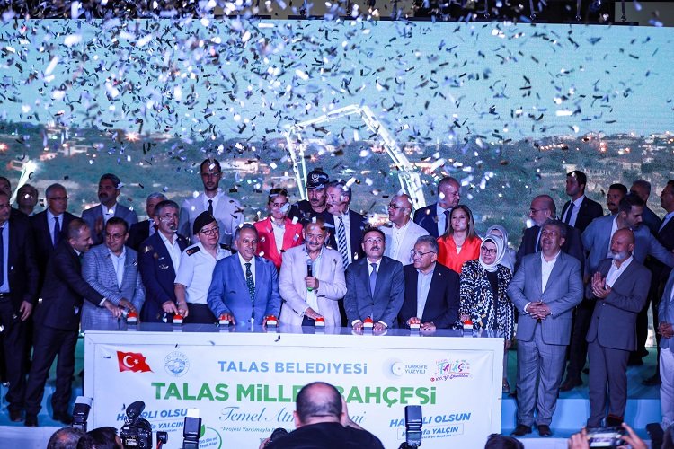 Kayseri Talas Millet Bahçesi'ne ilk harç