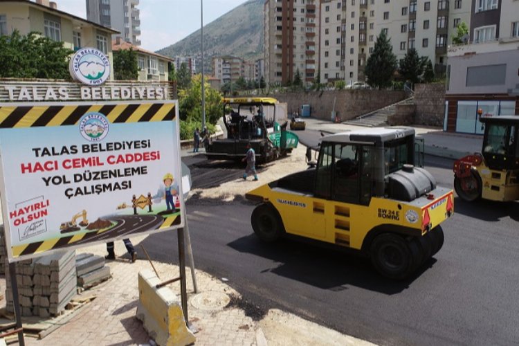 Kayseri Talas'ta altyapı çalışması