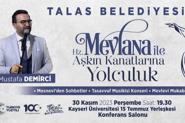 Kayseri Talas'ta Mevlana anlatılacak