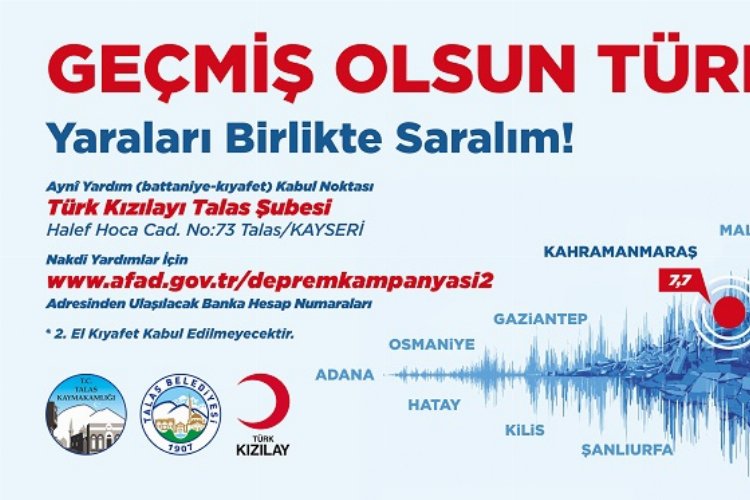 Kayseri Talas 'yaraları birlikte sarıyor'