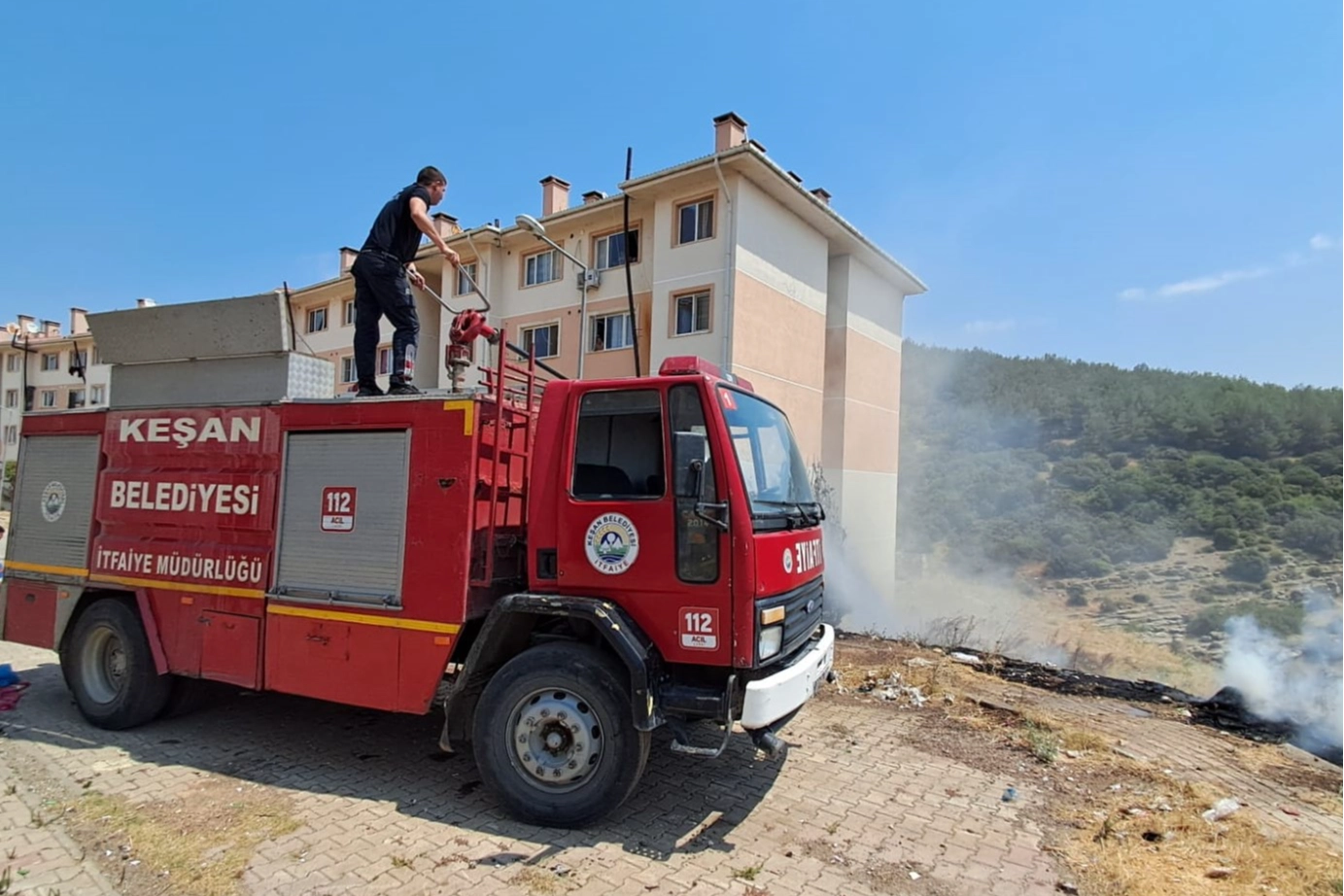 Keşan'da İtfaiye Müdürlüğü, 6 ayda 834 olaya müdahale etti