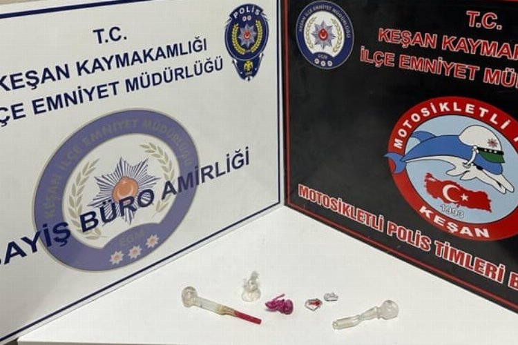 Keşan'da uyuşturucu operasyonunda 3 gözaltı