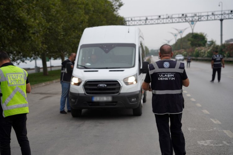 Kocaeli'den servis araçlarına sıkı denetim