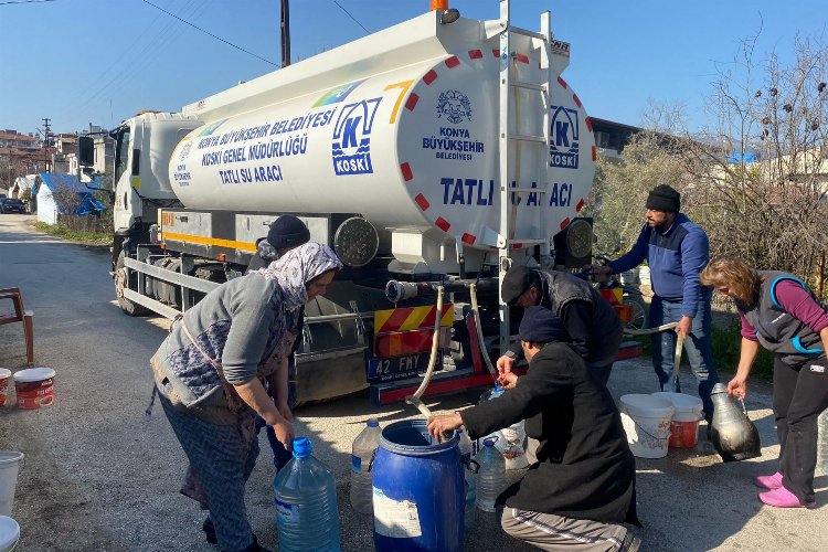 Konya, Hatay'a 'temiz su' sağlıyor