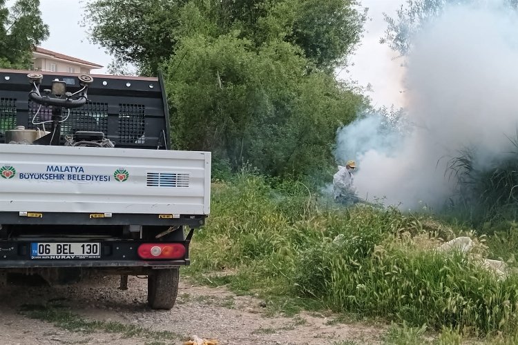 Malatya'da ilaçlama çalışmaları sürüyor