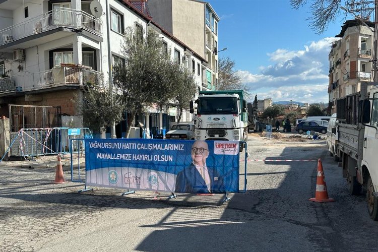 Manisa Akhisar'da yağışlara karşı önlem