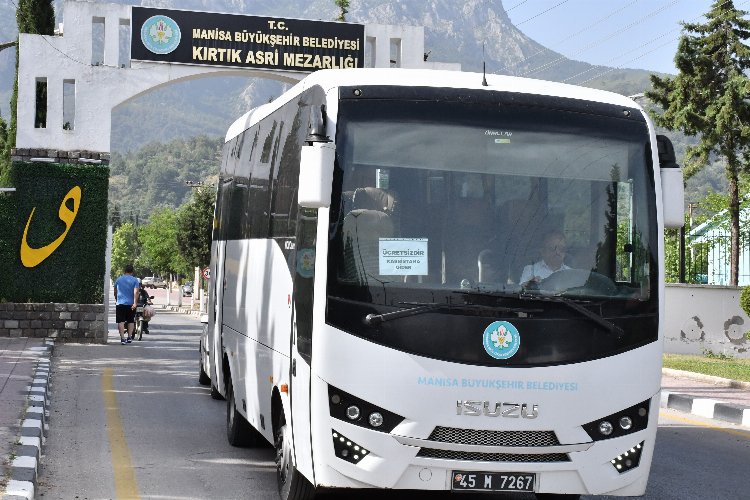 Manisa Büyükşehir'den mezarlıklara bayramlık ulaşım