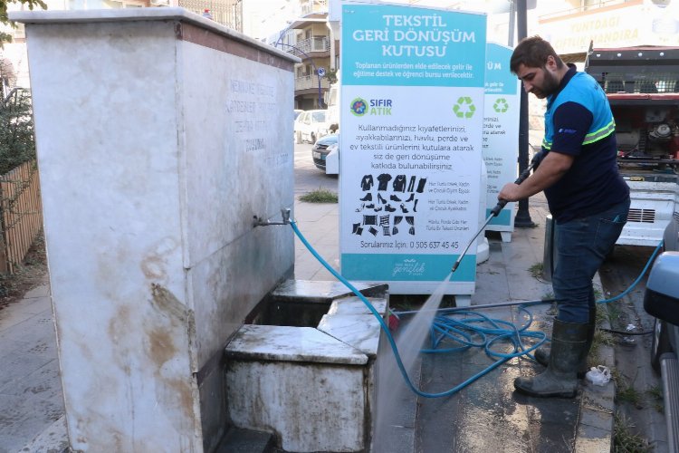 Manisa'da hayrat çeşmelerini temizleniyor