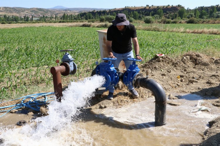 Manisa Kula'da içme suyu hattında test aşamasında