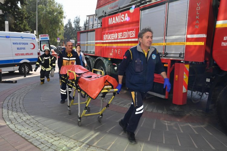 Manisa MASKİ'de yangın tatbikatı