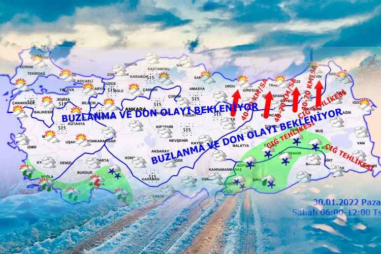 Meteoroloji'den Doğu Karadeniz'de çığ riski!