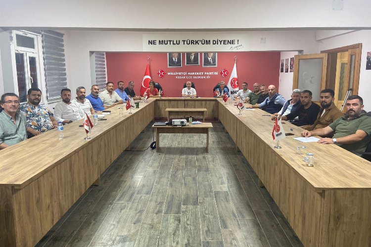 MHP Keşan'da yeni yönetim görev bölümü yaptı