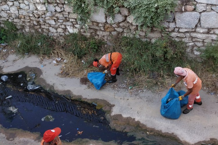 Milas'ta dere temizlikleri sürüyor