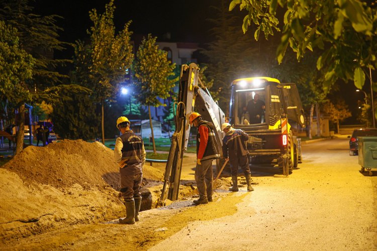 Nevşehir Belediyesi gece gündüz çalışıyor