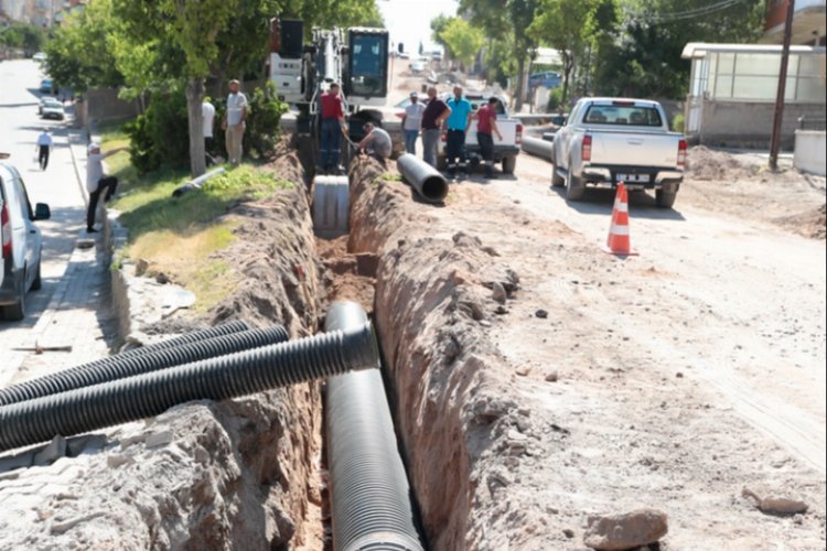 Nevşehir'de alt yapı çalışması tam gaz