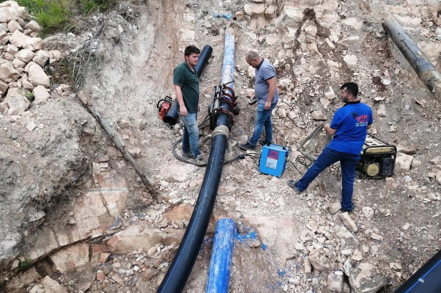 Perşembe’nin içme suyu ana isale hattını yenilendi