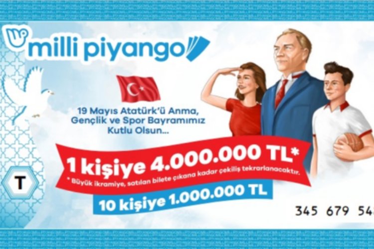 19 Mayıs piyango biletleri satışa çıktı